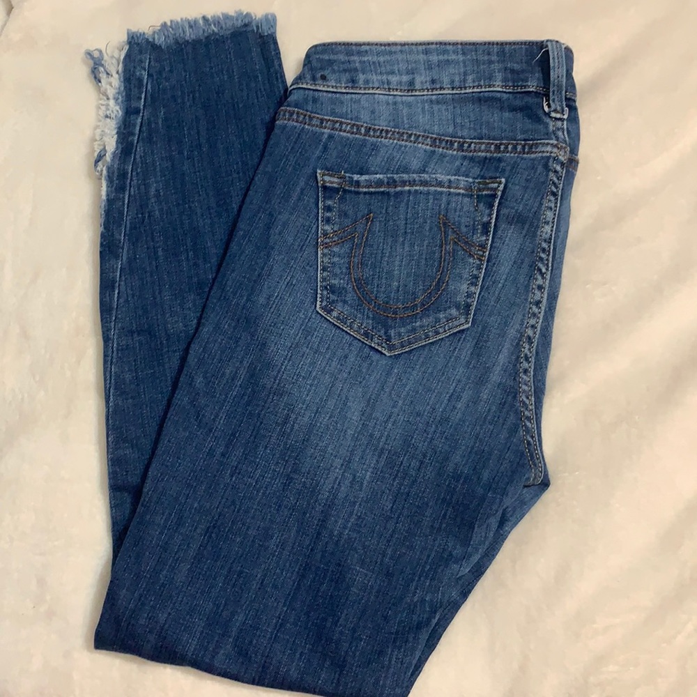 Mid rise super skinny True Religion jeans